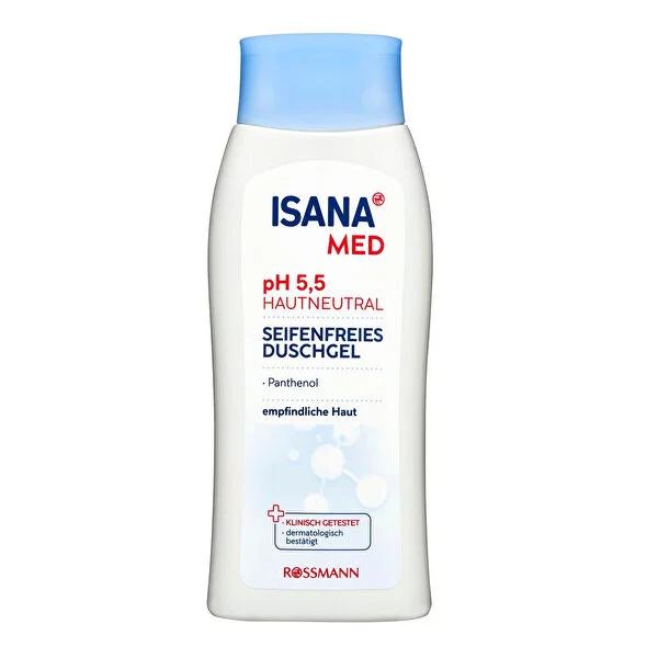 Isana pH 5.5 Shower Gel - Gentle, Microplastic-Free Cleansing for Sensitive Skin - 8.45 fl oz