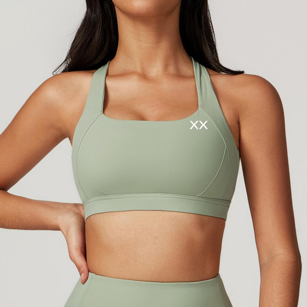 BLACKOUT BARBELL Haven Bra — detail and construction
