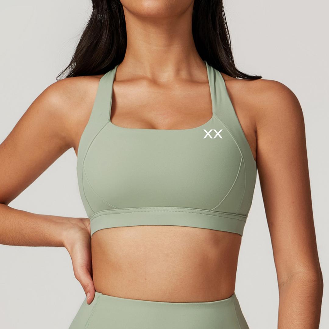 BLACKOUT BARBELL Haven Bra — detail and construction