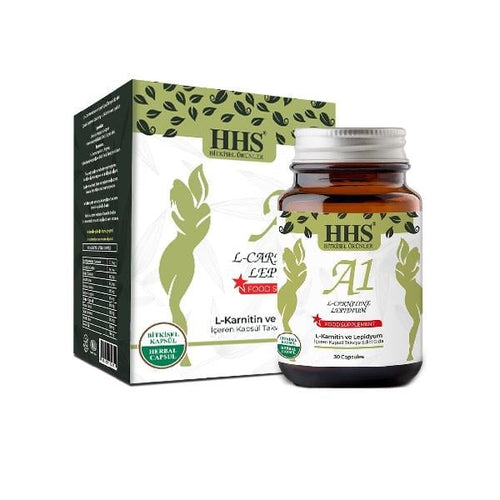 L-Carnitine Lepidium Supplement - 30 Capsules | HHS A1 by Beauty Care Bag