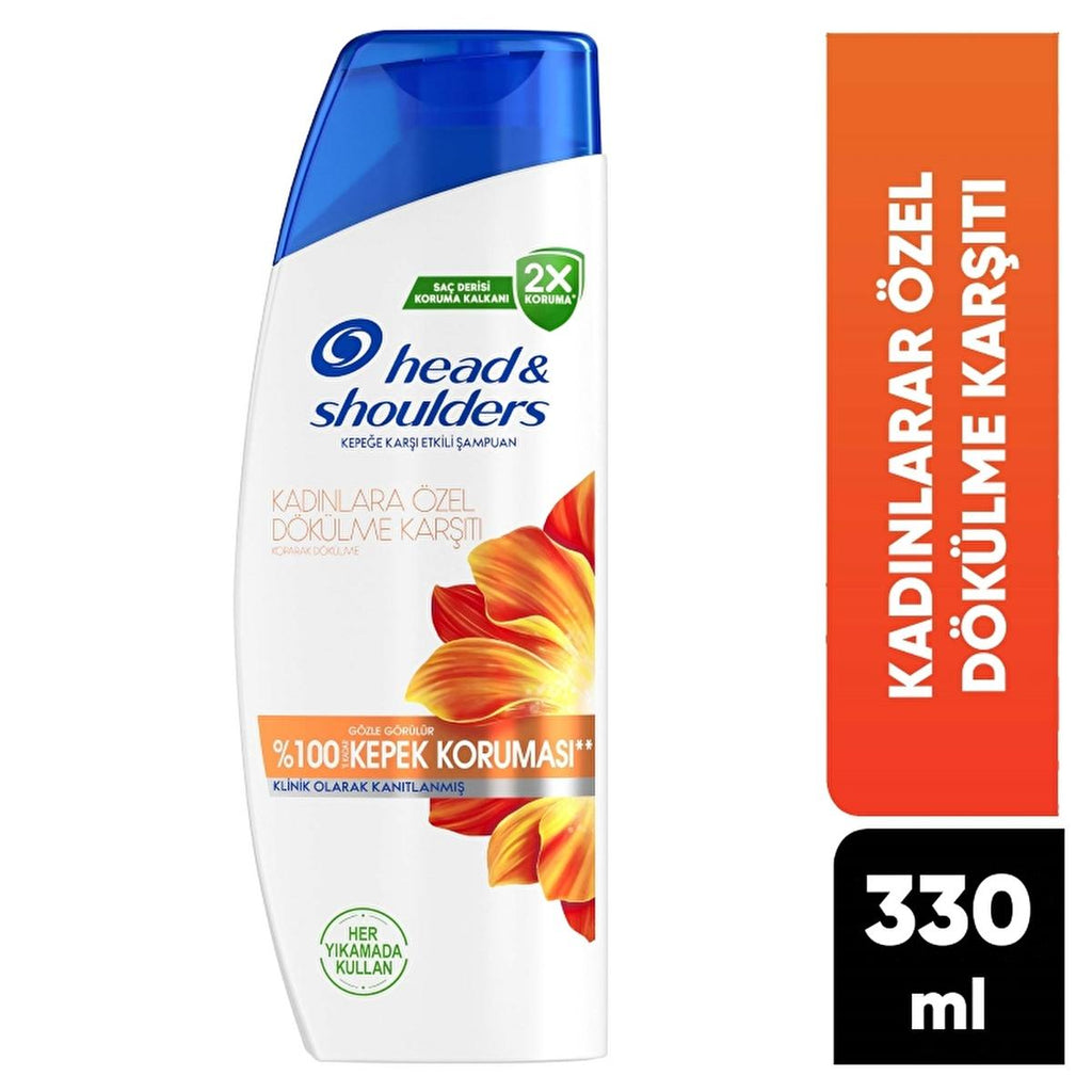 Head & Shoulders Anti-Dandruff Shampoo for Women - Combats Hair Loss & Dandruff, Dermatologically Tested, Sustainable Packaging