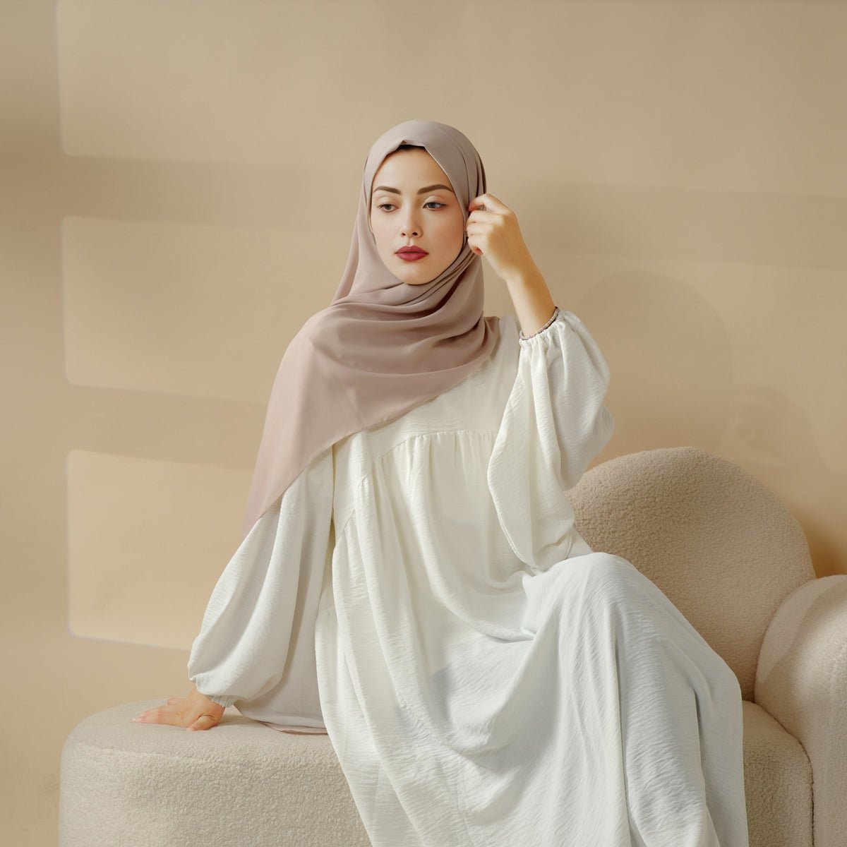 Mariam's Collection High Density Chiffon Hijab (MH005) — main product shot