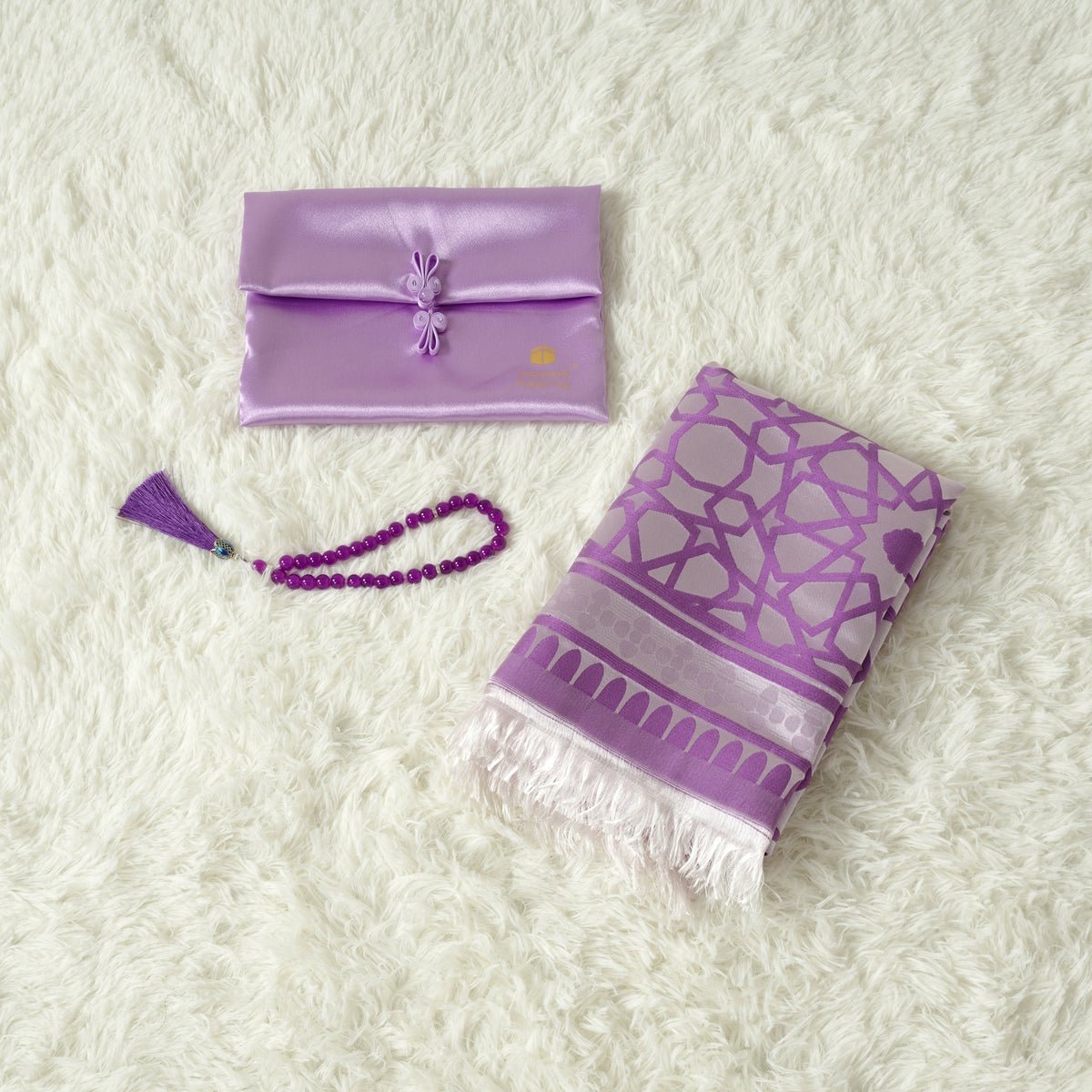 Mariam's Collection High-End Eco-Friendly New Luxury Prayer Mat and Tasbeeh Set(MR067) — comparison shot