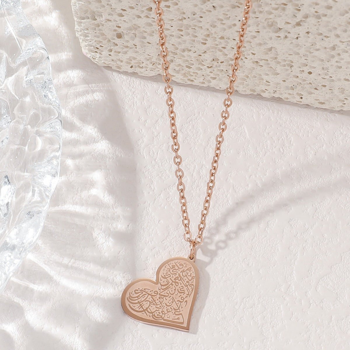 Mariam's Collection High-End Engraved Love Titanium Steel Necklace (MAC232)（WITH GIFT BOX） — product category context