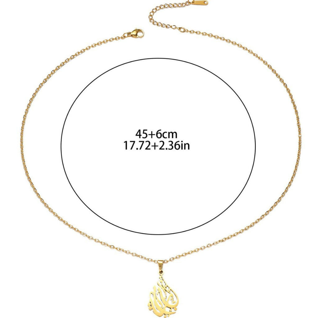 Mariam's Collection High-end Titanium Steel Clavicle Necklace(MAC226)(WITH GIFT BOX) — lifestyle worn / used context