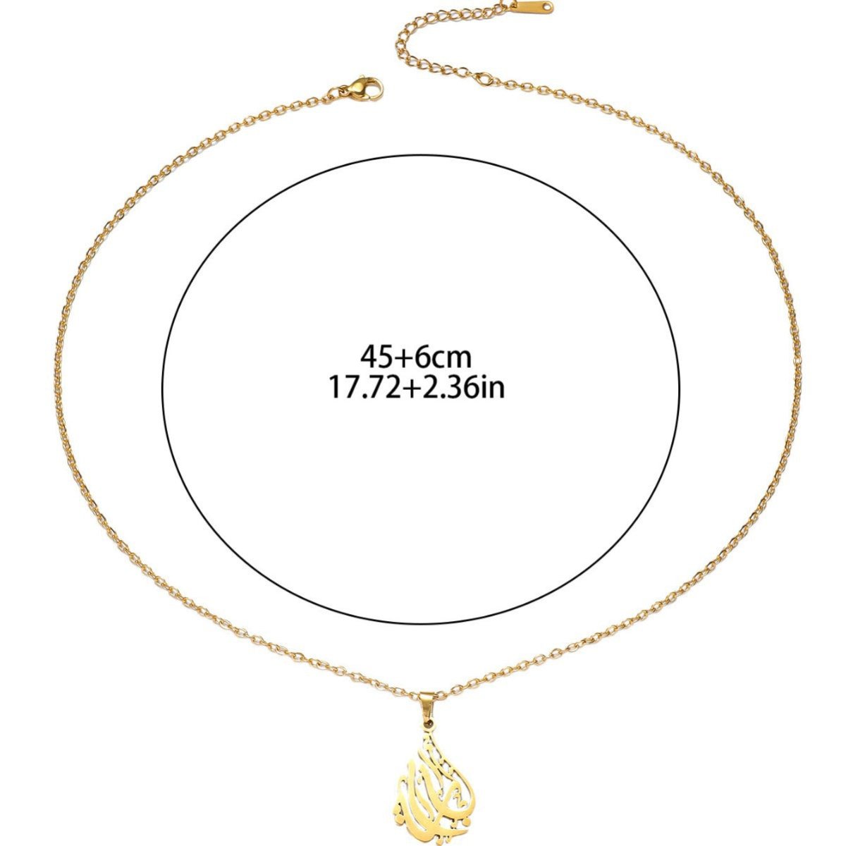 Mariam's Collection High-end Titanium Steel Clavicle Necklace(MAC226)(WITH GIFT BOX) — lifestyle worn / used context