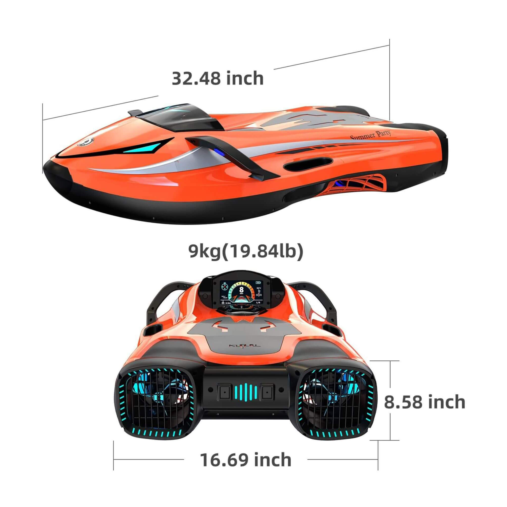 High-Performance Electric 800W Dual Motor Underwater Diving Scooter (SAK39286) – SAKSBY WHOLESALE, view 8
