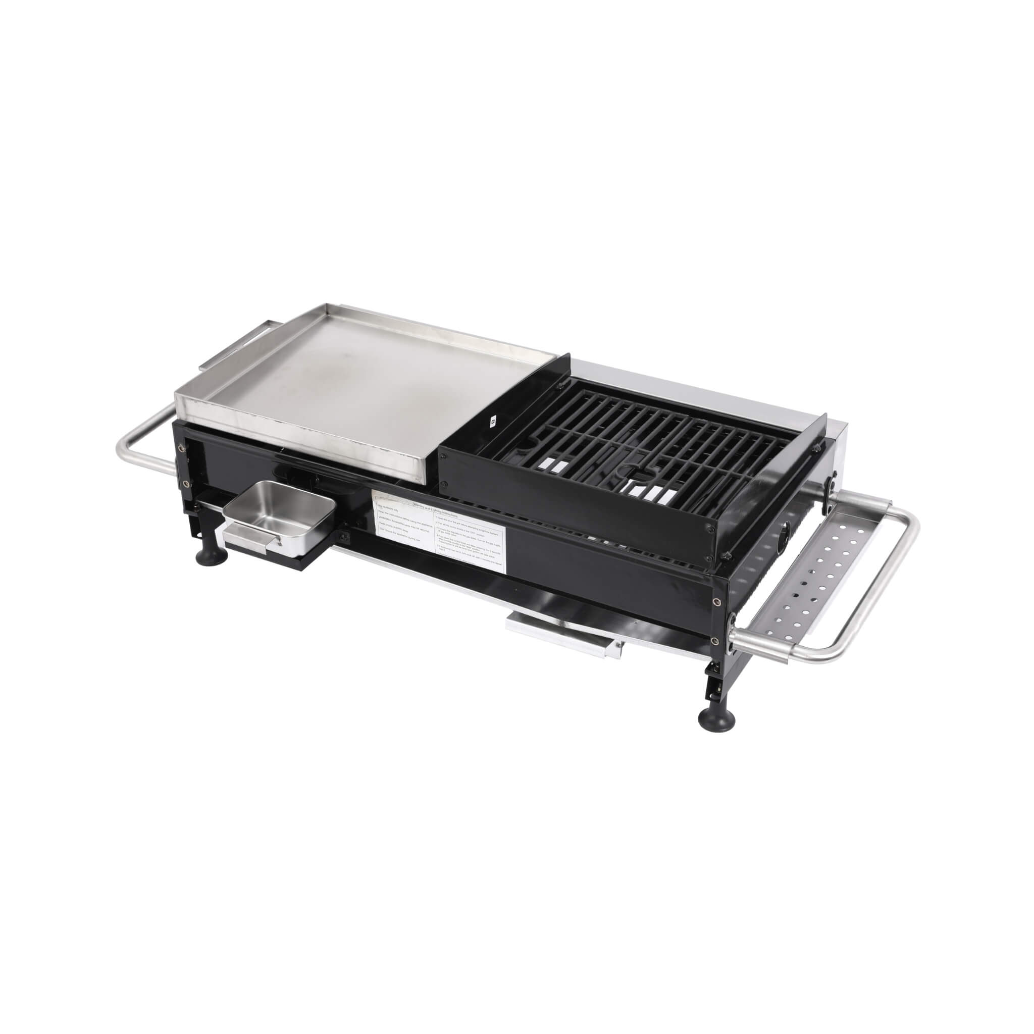 High Temperature 40K BTU 2-Burner Stainless Steel Plancha Combo Gas Grill (SAK71285) – SAKSBY WHOLESALE, view 11