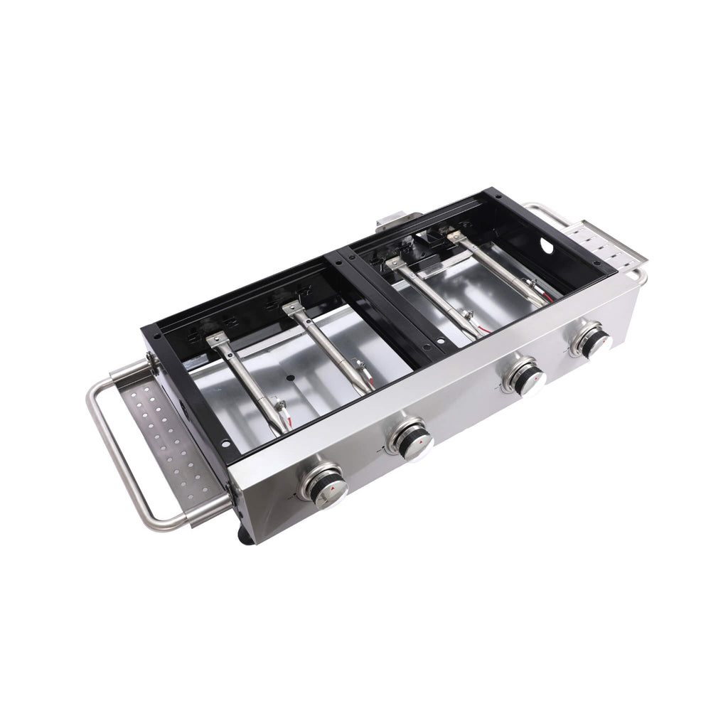 High Temperature 40K BTU 2-Burner Stainless Steel Plancha Combo Gas Grill (SAK71285) – SAKSBY WHOLESALE, view 9