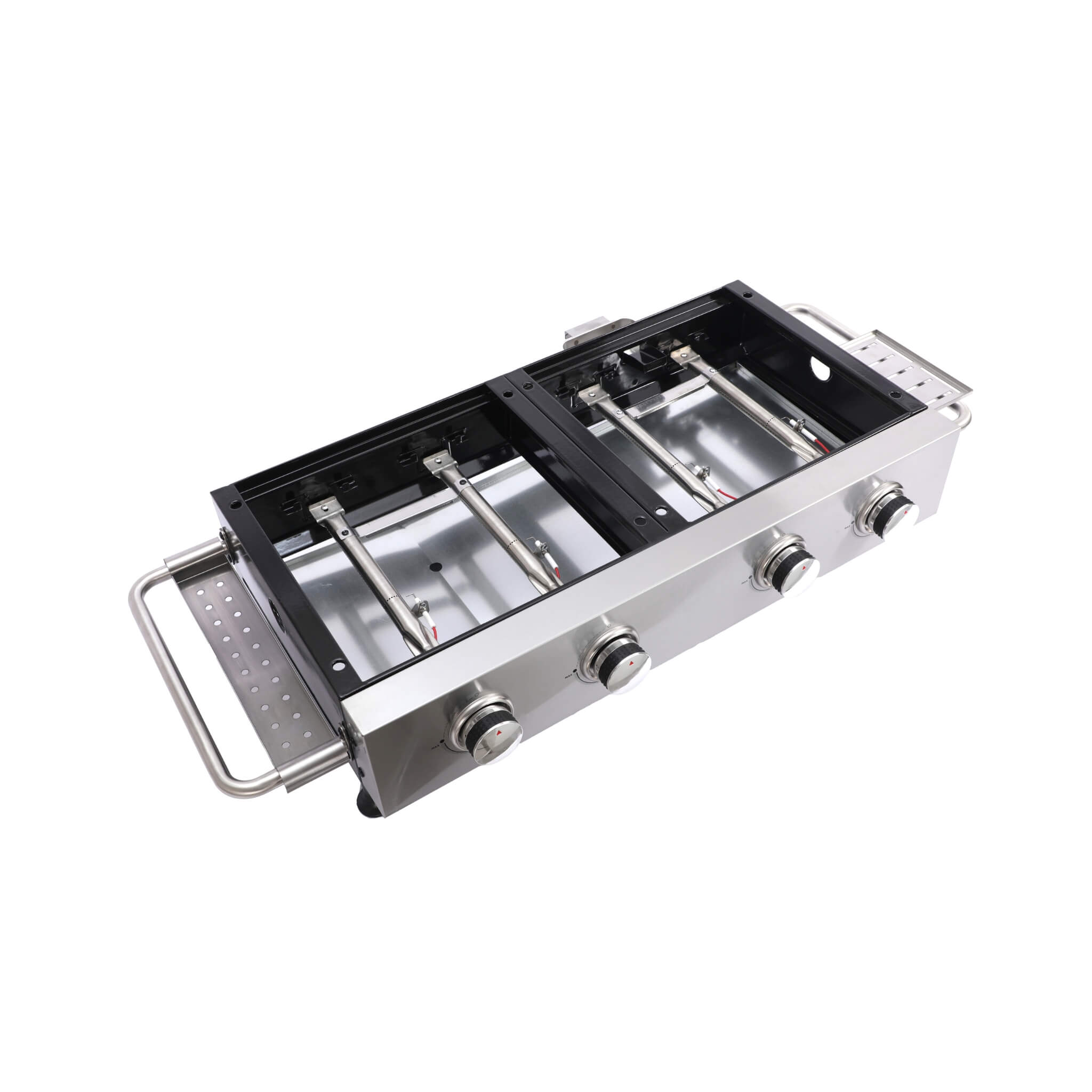 High Temperature 40K BTU 2-Burner Stainless Steel Plancha Combo Gas Grill (SAK71285) – SAKSBY WHOLESALE, view 9