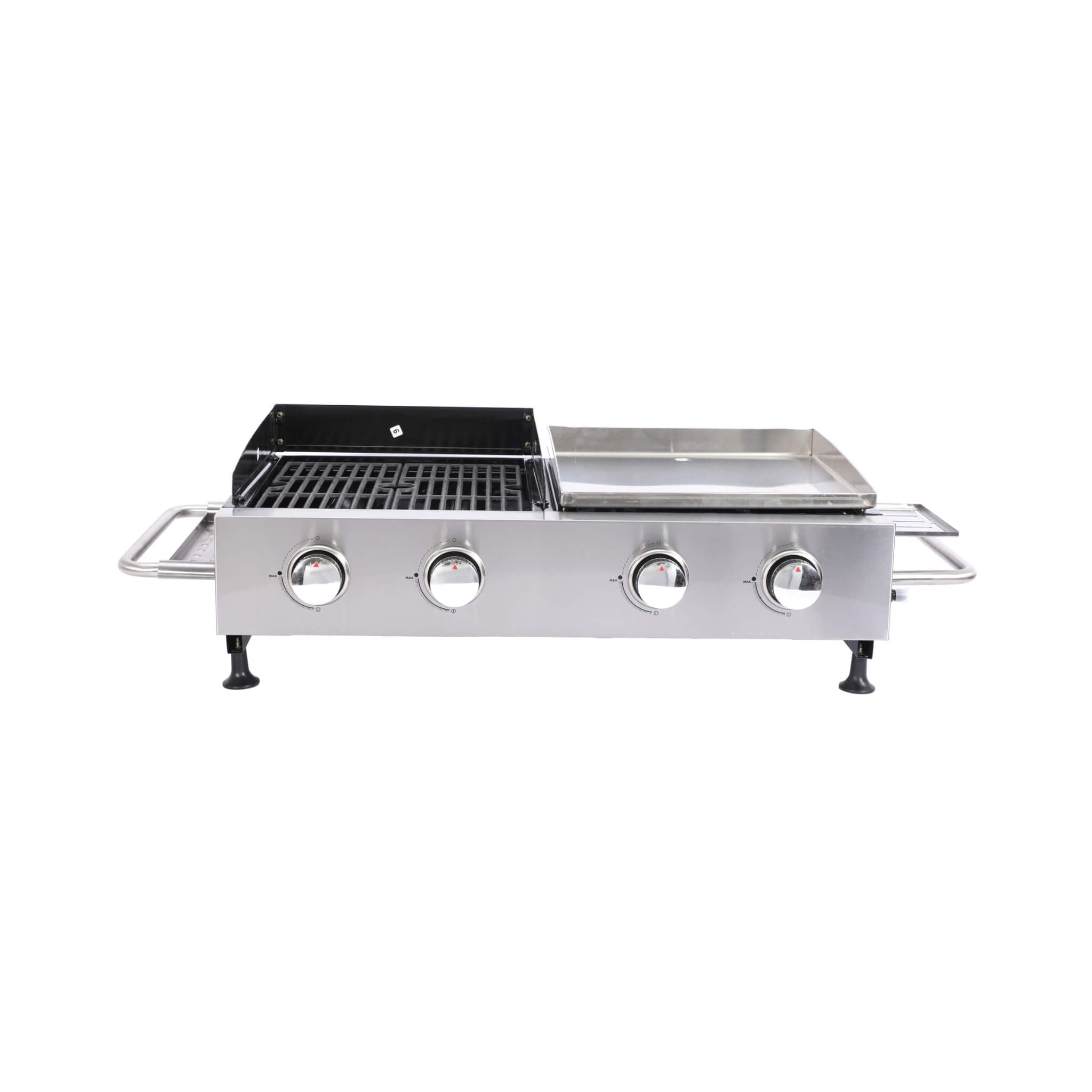 High Temperature 40K BTU 2-Burner Stainless Steel Plancha Combo Gas Grill (SAK71285) – SAKSBY WHOLESALE