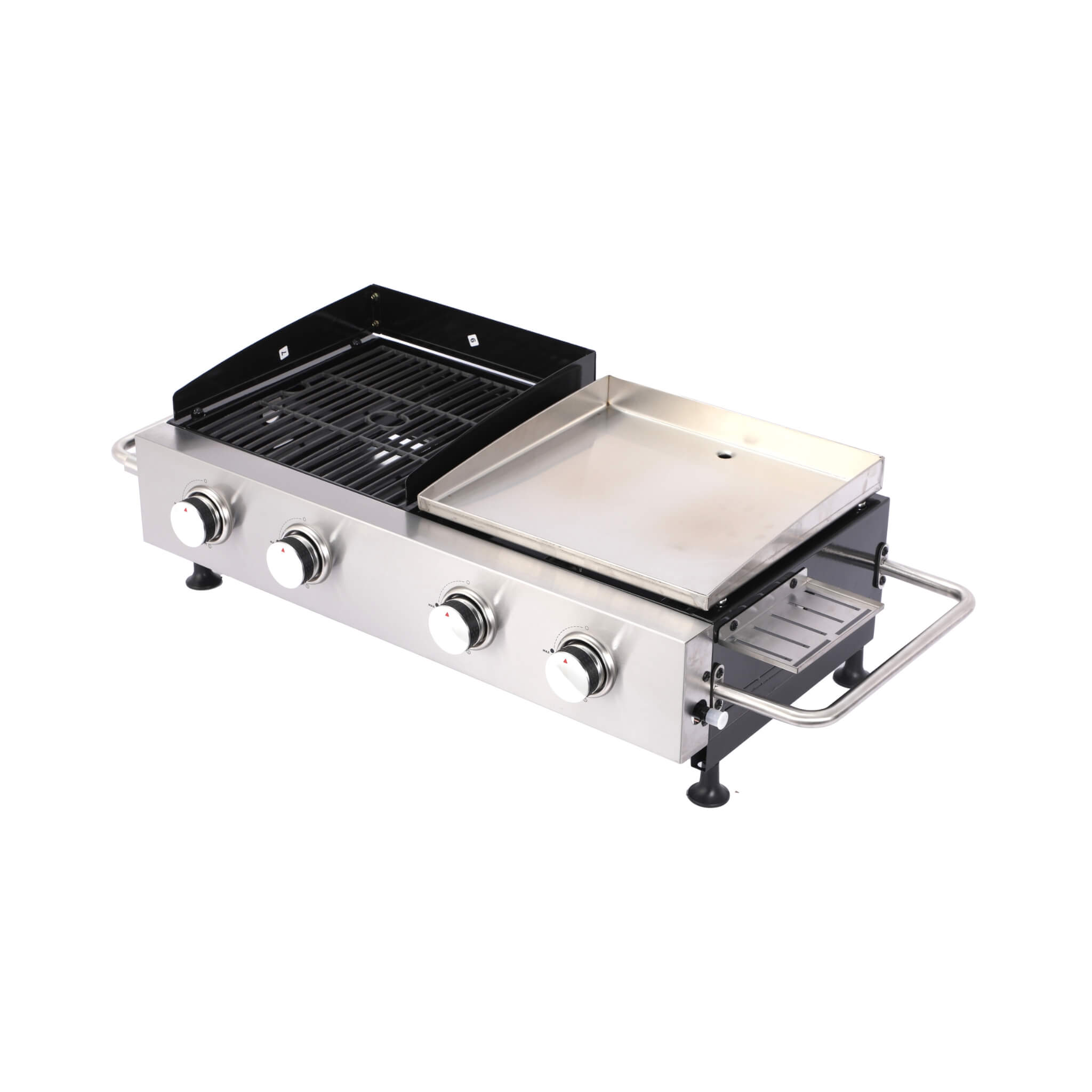 High Temperature 40K BTU 2-Burner Stainless Steel Plancha Combo Gas Grill (SAK71285) – SAKSBY WHOLESALE, view 7