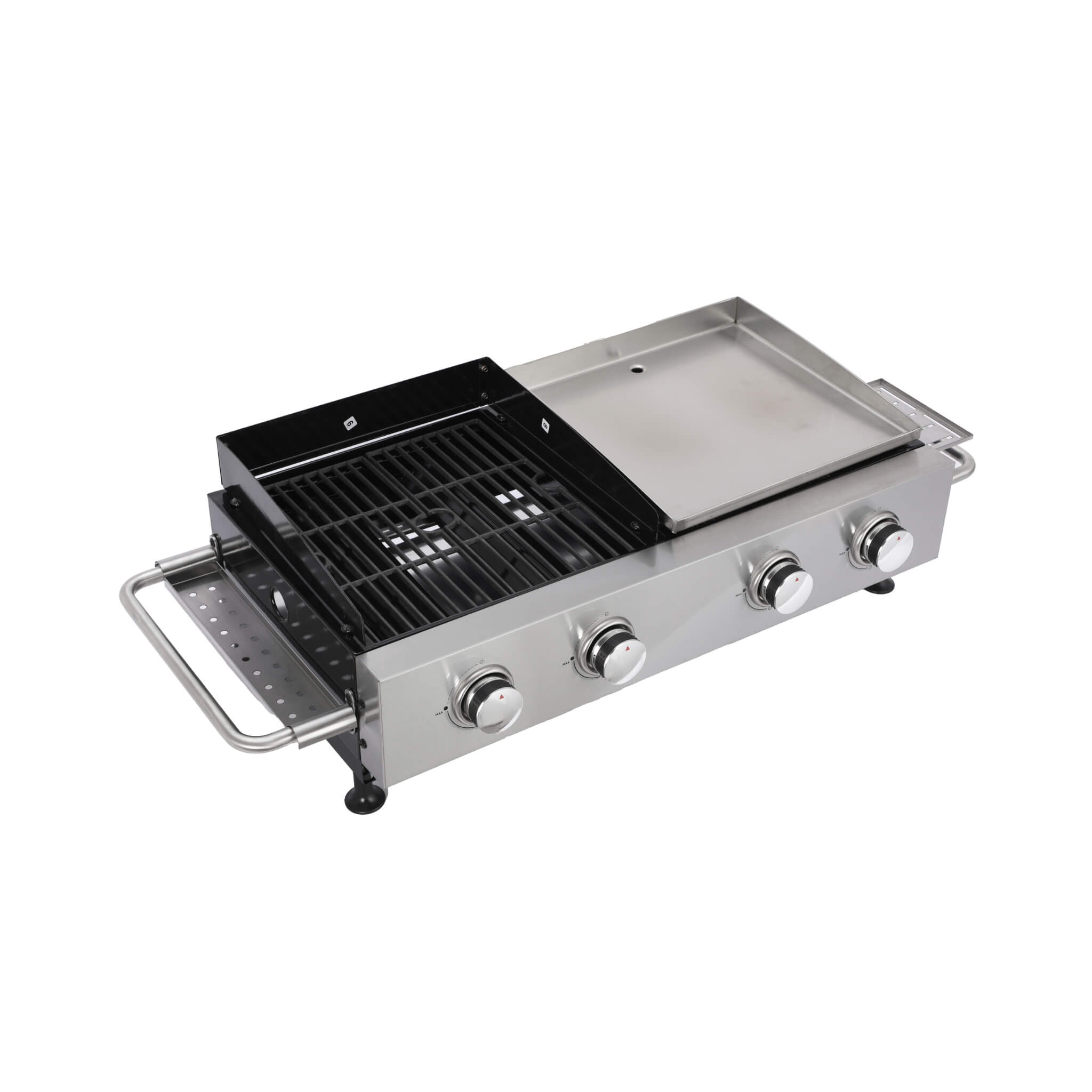 High Temperature 40K BTU 2-Burner Stainless Steel Plancha Combo Gas Grill (SAK71285) – SAKSBY WHOLESALE, view 5