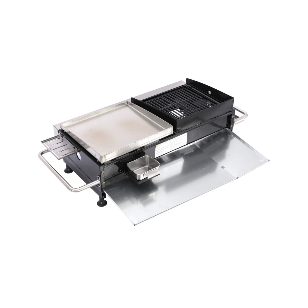 High Temperature 40K BTU 2-Burner Stainless Steel Plancha Combo Gas Grill (SAK71285) – SAKSBY WHOLESALE, view 6