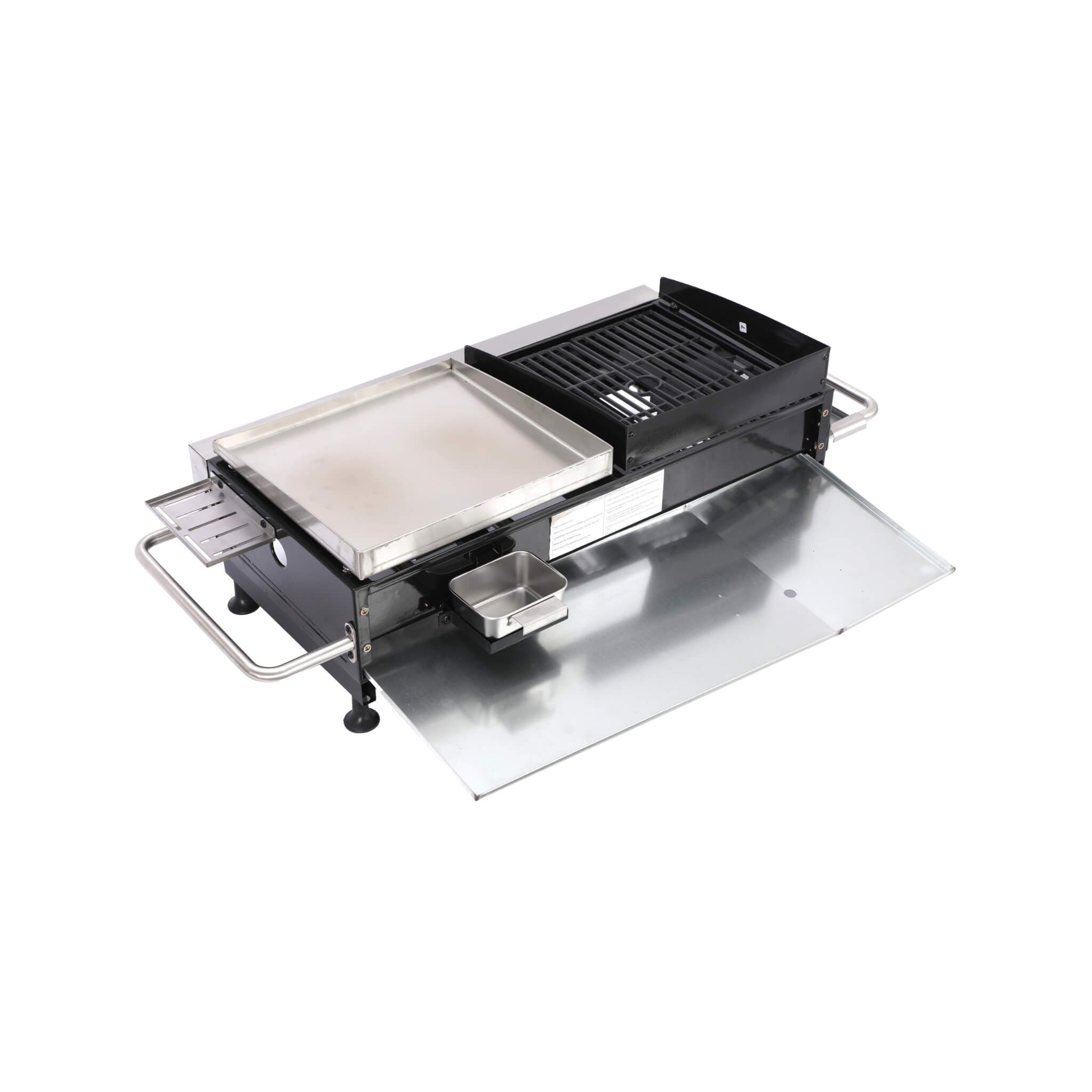 High Temperature 40K BTU 2-Burner Stainless Steel Plancha Combo Gas Grill (SAK71285) – SAKSBY WHOLESALE, view 6