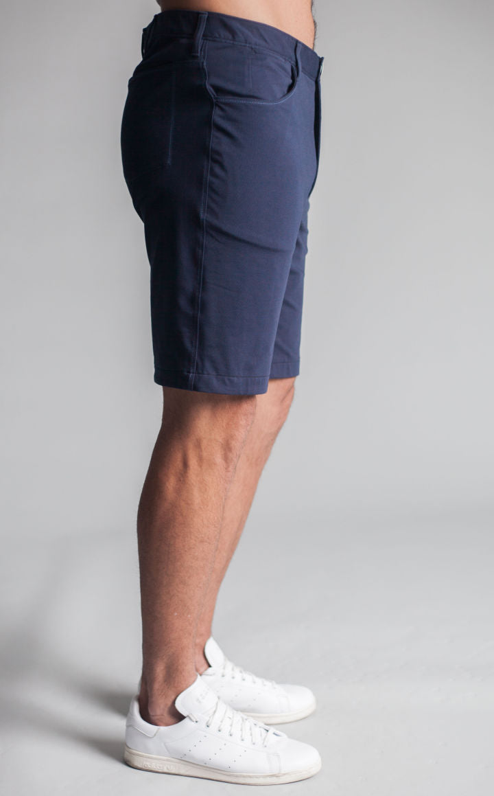 Buki High-Five Tech Shorts - Navy — lifestyle context