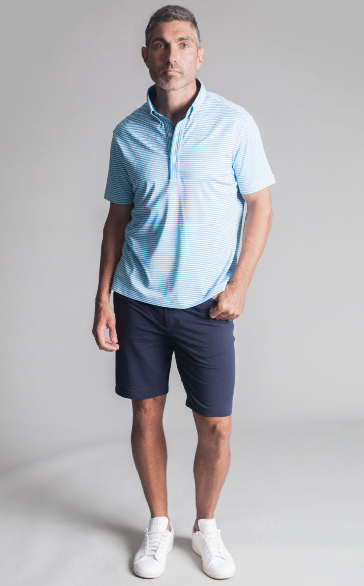 Buki High-Five Tech Shorts - Navy — detail close-up