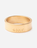 Elevated Faith Highs and Lows Matte Gold Ring — main product shot