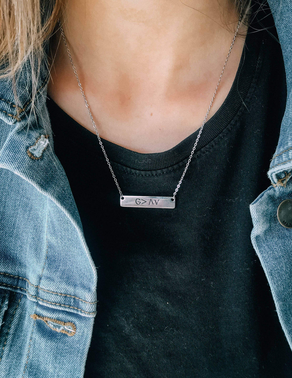 Elevated Faith Highs and Lows Necklace — side view
