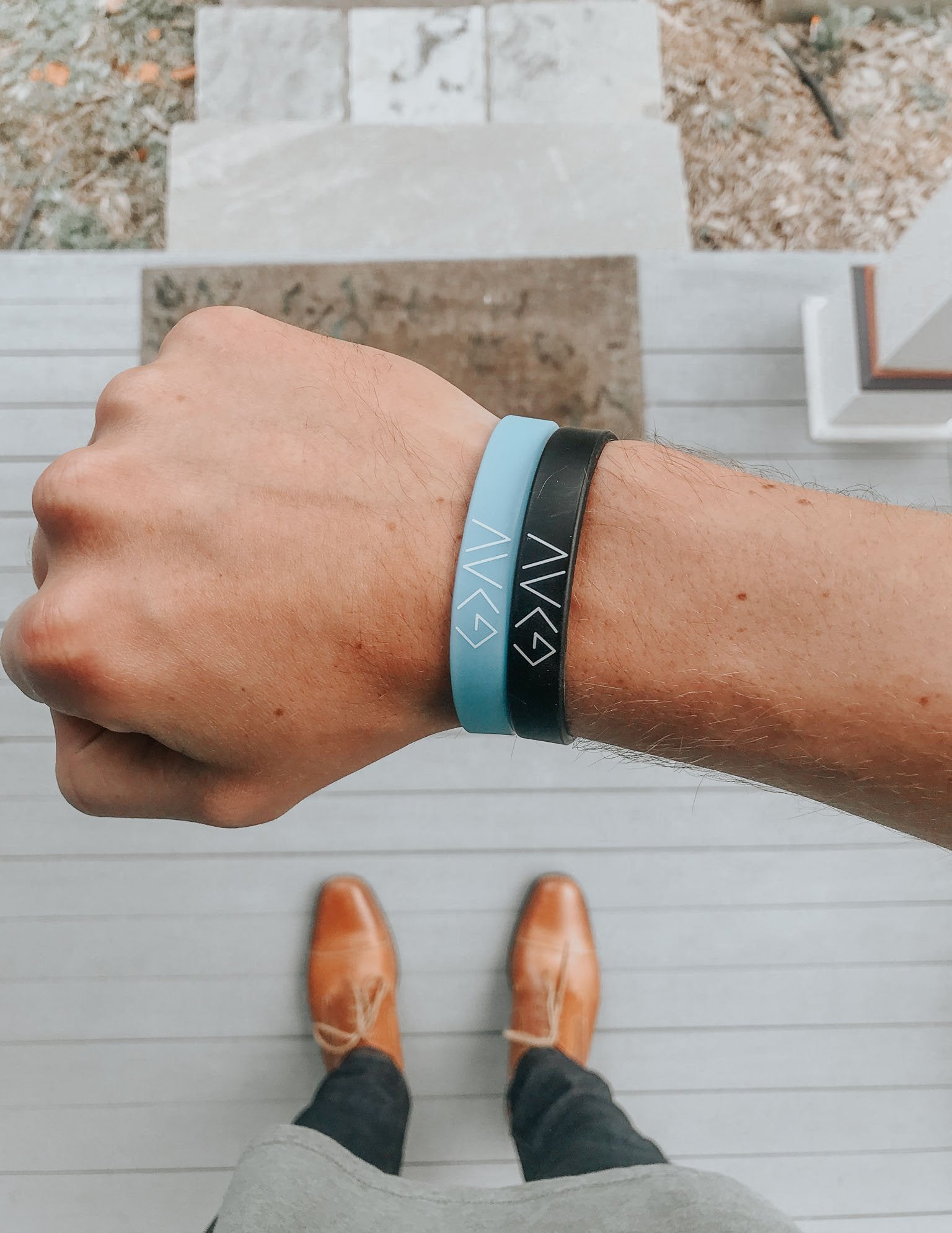 Elevated Faith Highs and Lows Wristband — side view