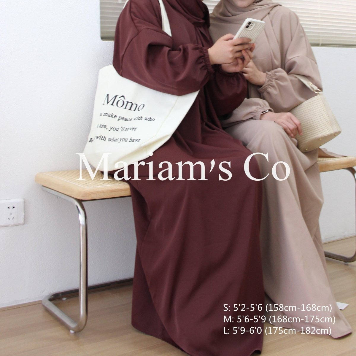 Mariam's Collection Mariam's Collection Hijab Attached Hooded Abaya With Pockets (MA0011) — product category context