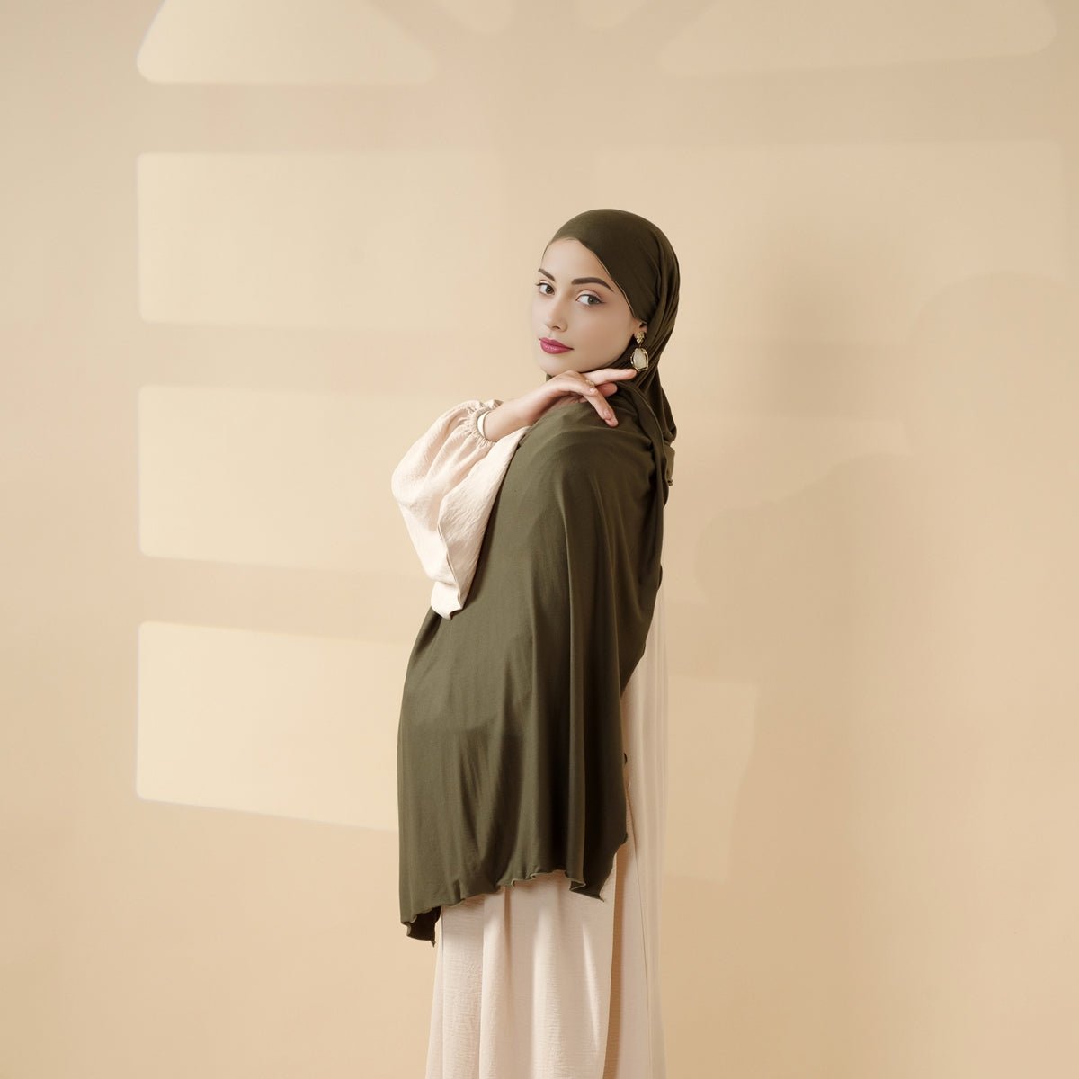 Mariam's Collection Perfect Hijab for Eid: Premium Modal Jersey Long Scarf – Soft, Breathable & Elegant in 8 Colors Shawl (MH105) — detail shot 8