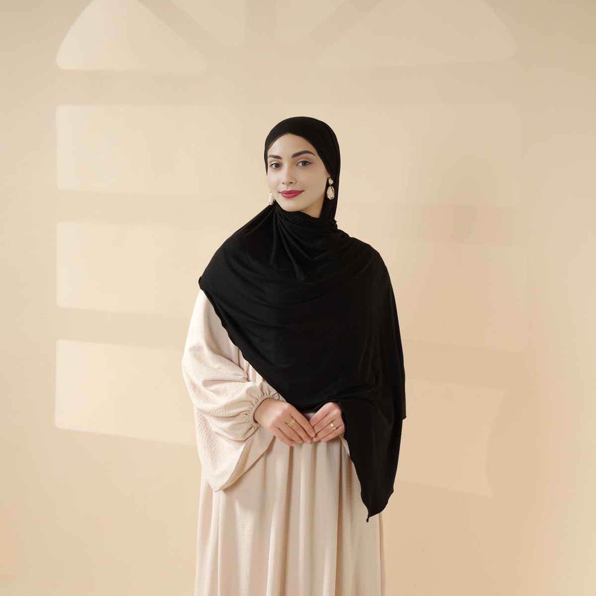 Mariam's Collection Perfect Hijab for Eid: Premium Modal Jersey Long Scarf – Soft, Breathable & Elegant in 8 Colors Shawl (MH105) — detail shot 10