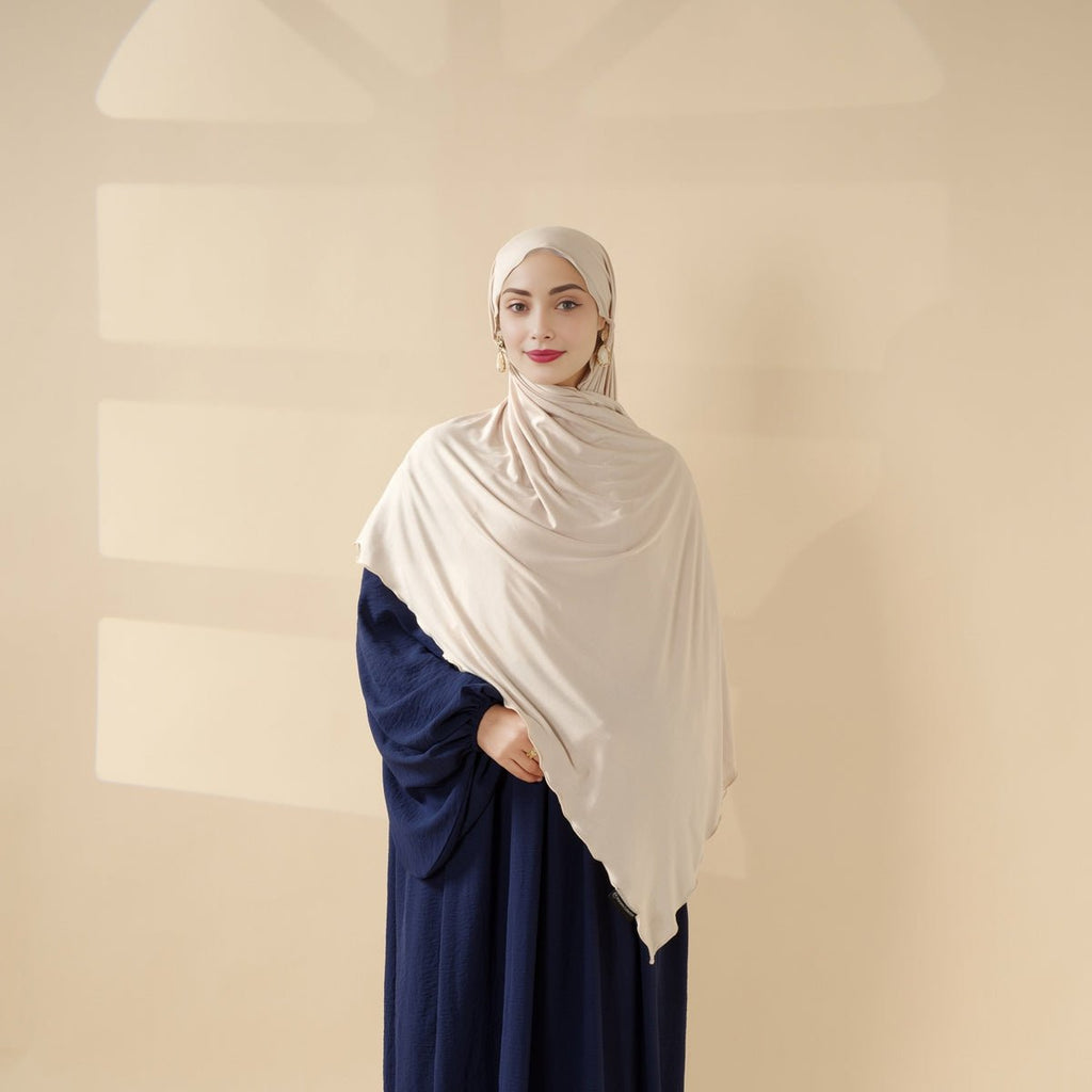 Mariam's Collection Perfect Hijab for Eid: Premium Modal Jersey Long Scarf – Soft, Breathable & Elegant in 8 Colors Shawl (MH105) — detail shot 6