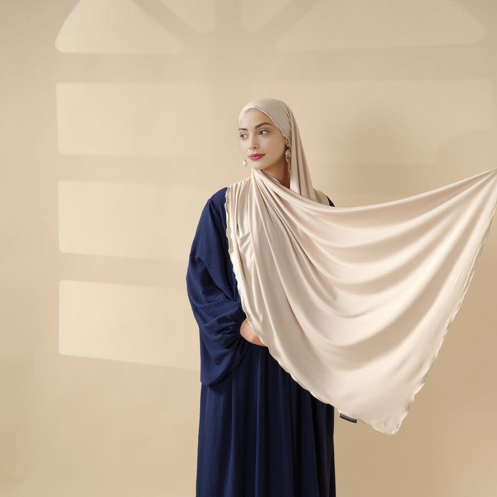 Mariam's Collection Perfect Hijab for Eid: Premium Modal Jersey Long Scarf – Soft, Breathable & Elegant in 8 Colors Shawl (MH105) — lifestyle worn / used context