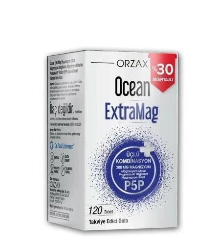Ocean ExtraMag 120 Tablet - Magnesium and Vitamin B6 for Adults