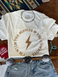 Wild Junkie Hippies & Cowboys Graphic Tee — main product shot