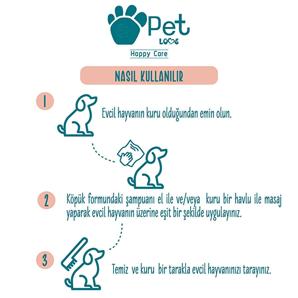 Pet Love Argan Oil Pet Shampoo for Cats & Dogs - Natural, Gentle, 7.61 fl oz