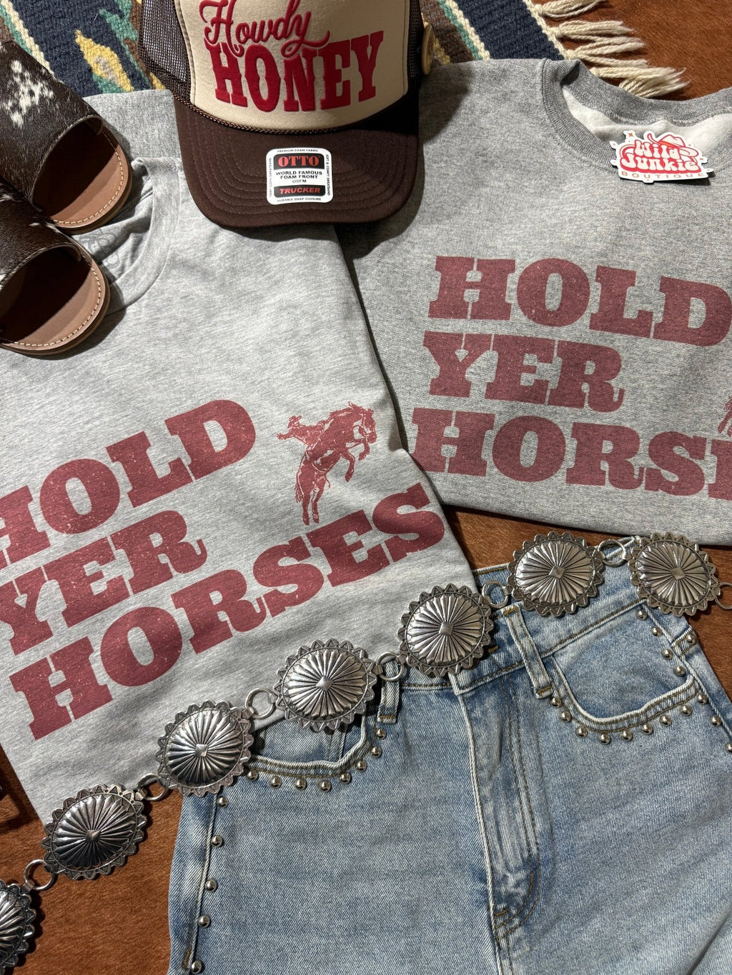 Wild Junkie Hold Yer Horses Graphic Tee — main product shot