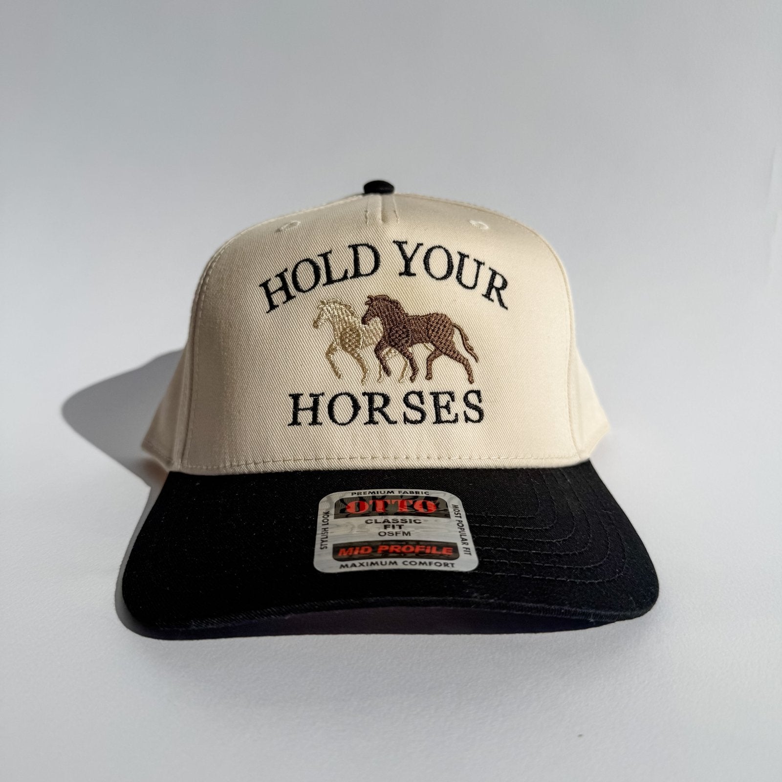 Coco & Rho Hold Your Horses - Trucker Hat — detail close-up