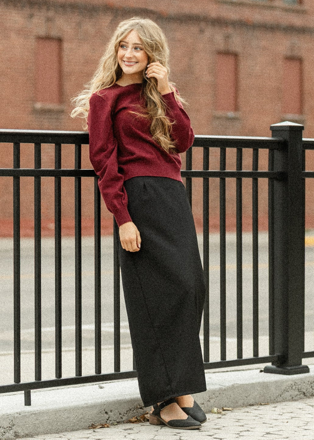 Inherit Co. Hollis Long Maxi Skirt — flat-lay composition