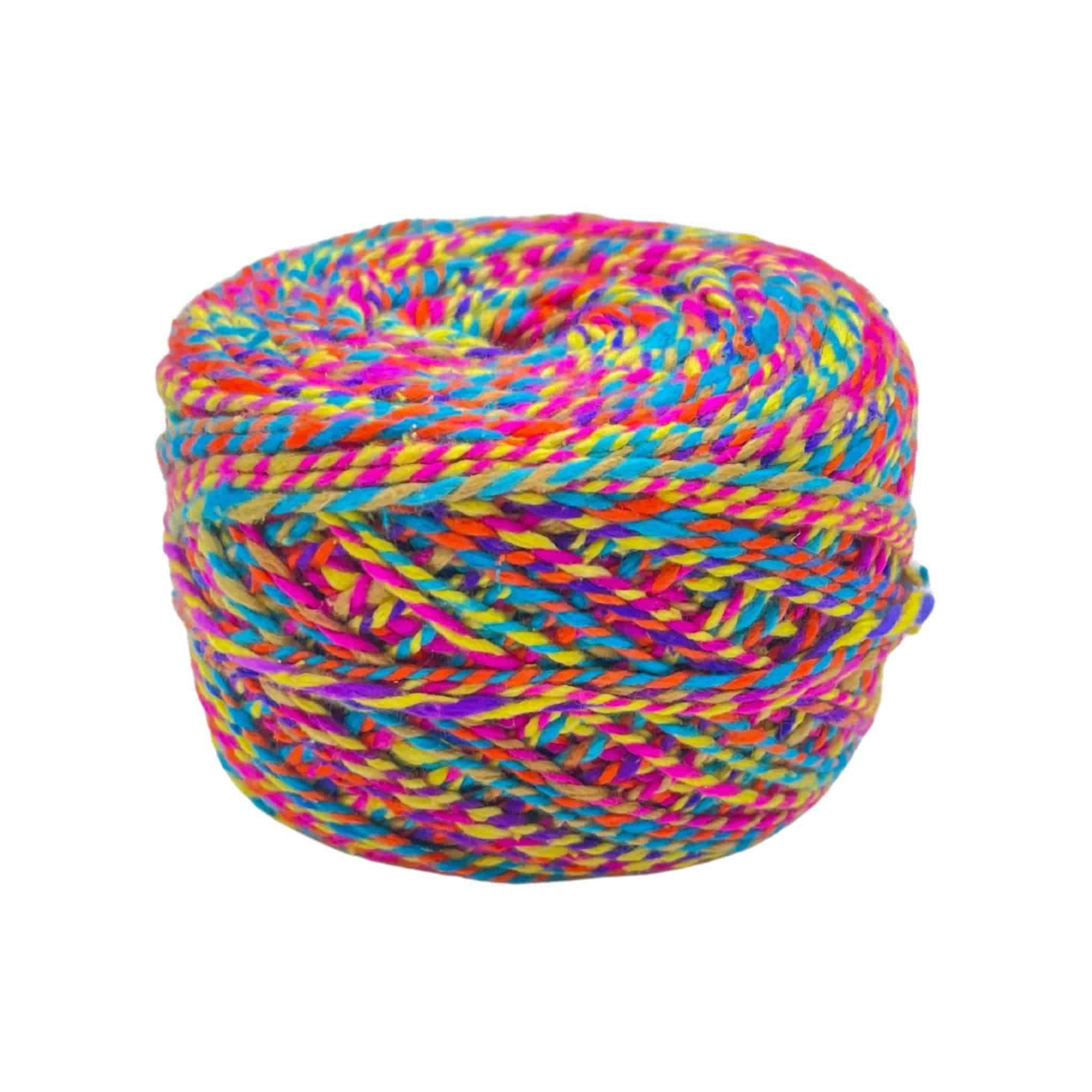 Darn Good Yarn Darn Good Yarn Holly Jolly Holiday Stocking Crochet Kit — Darn Good Yarn branding close-up