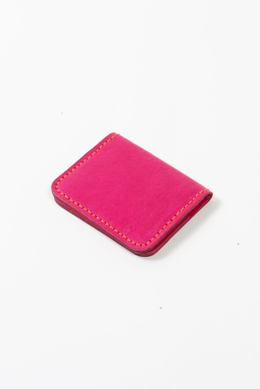 LOLA Y TULA Leather Cardholder Wallet Pink — lifestyle context