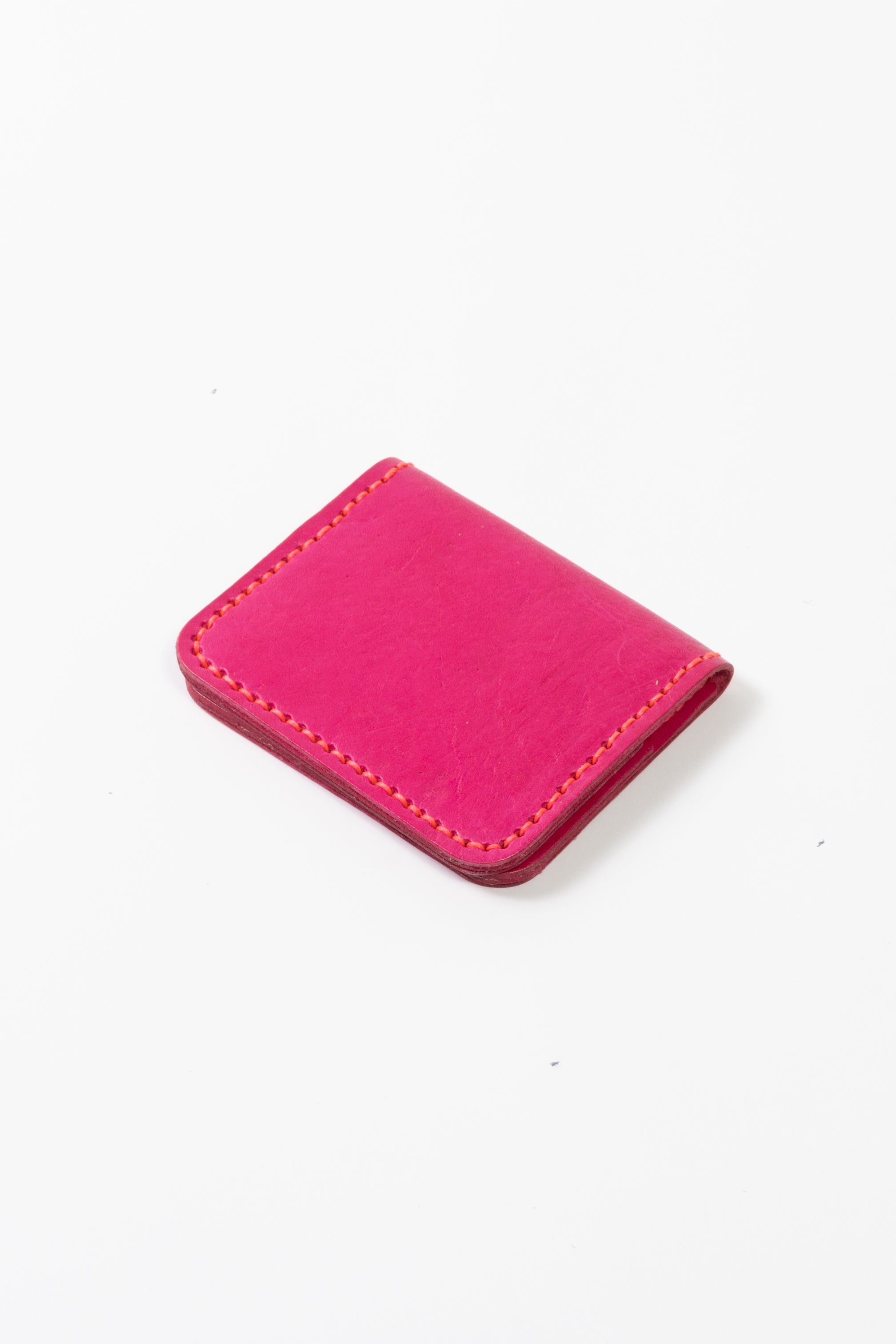 LOLA Y TULA Leather Cardholder Wallet Pink — lifestyle context