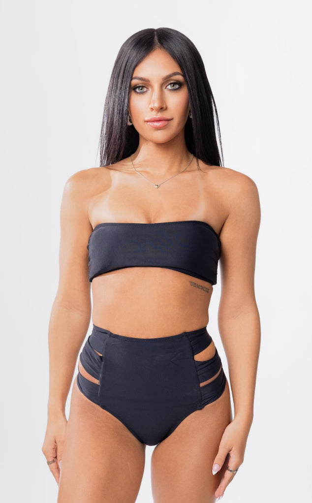 Forever Young Swimwear Hollywood High Waist Bikini Bottom — product on model