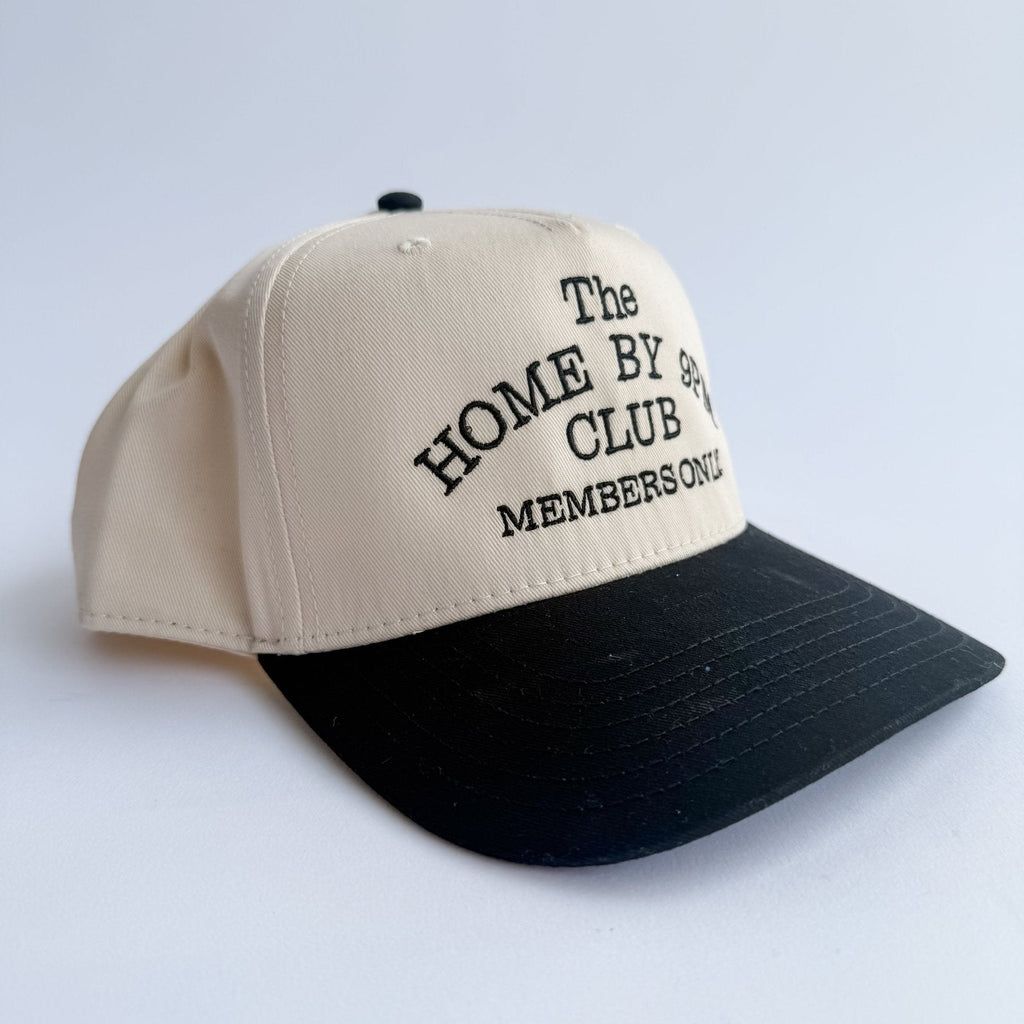 Coco & Rho Home by 9pm club - Trucker Hat — detail close-up