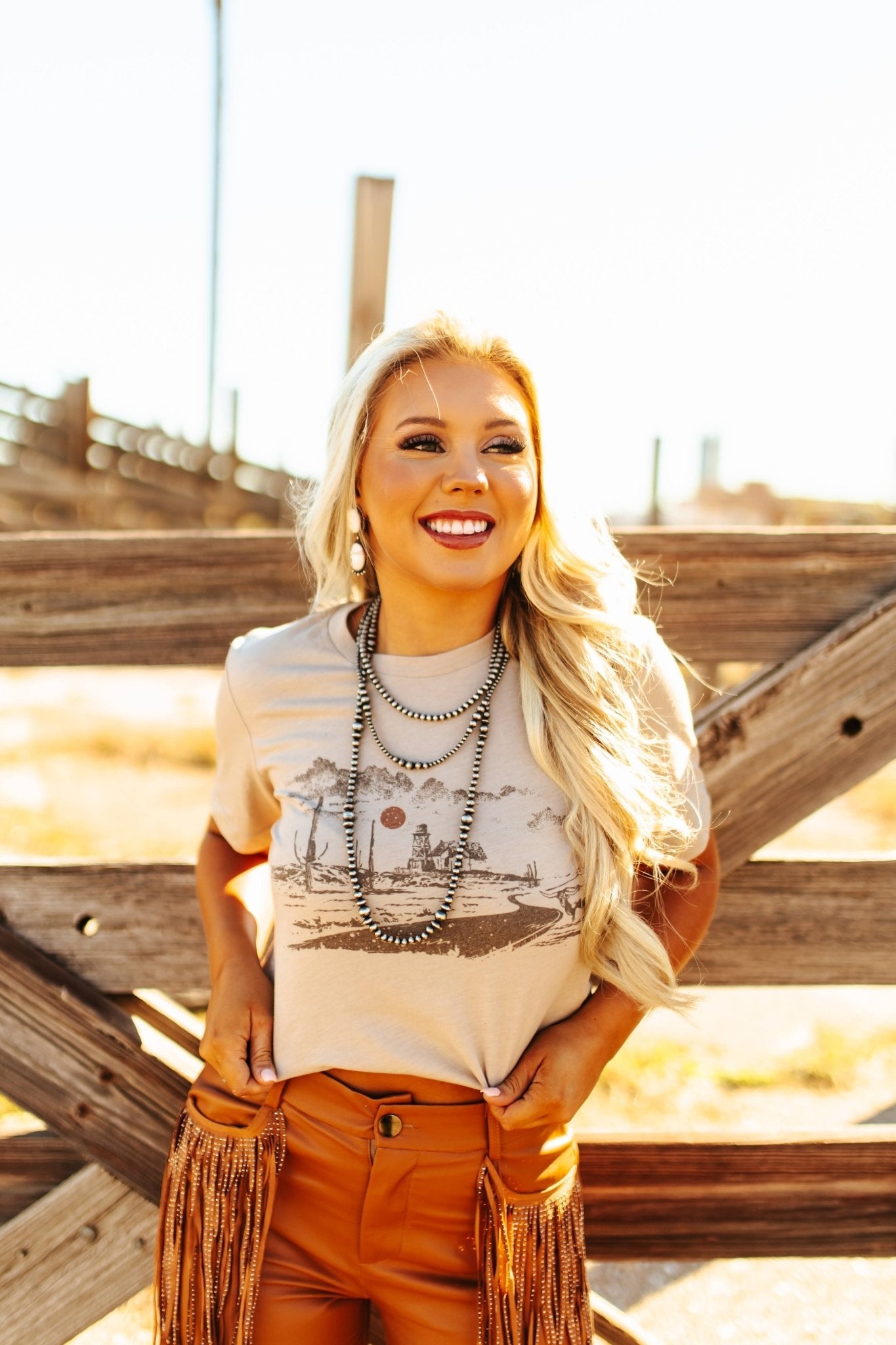 Wild Junkie Homestead Horizon Graphic Tee — detail close-up