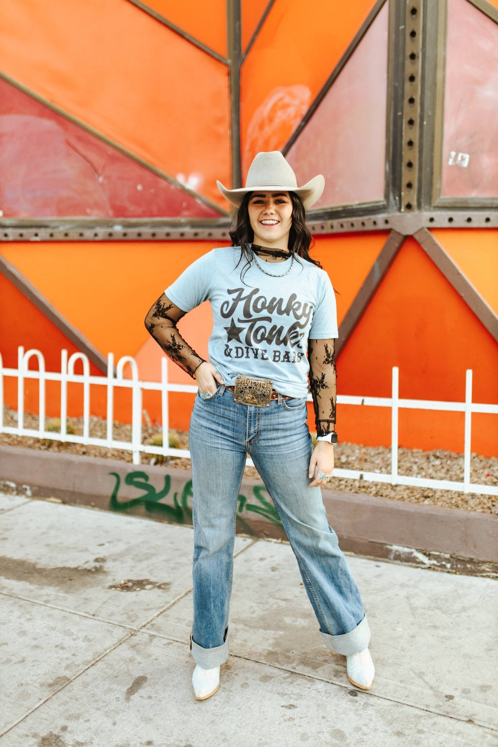 Wild Junkie Honky Tonks & Dive Bars Graphic Tee — back view