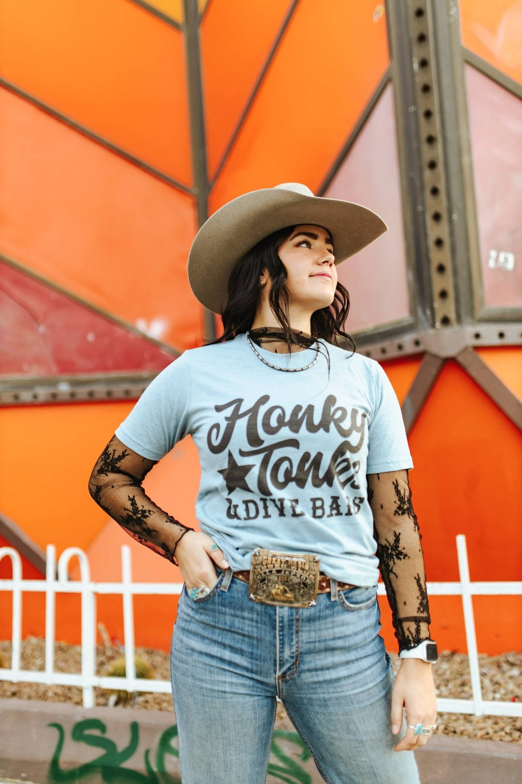 Wild Junkie Honky Tonks & Dive Bars Graphic Tee — lifestyle context