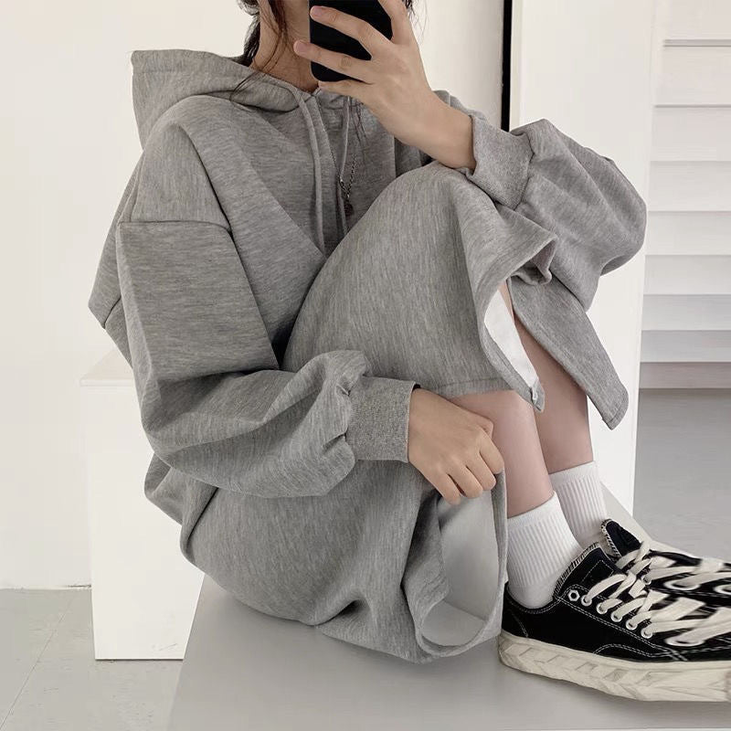 Mariam's Collection Mariam's Collection Hooded Pullover Long Sweatshirt (MS072) — detail shot 6