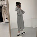 Mariam's Collection Mariam's Collection Hooded Pullover Long Sweatshirt (MS072) — Mariam's Collection branding close-up