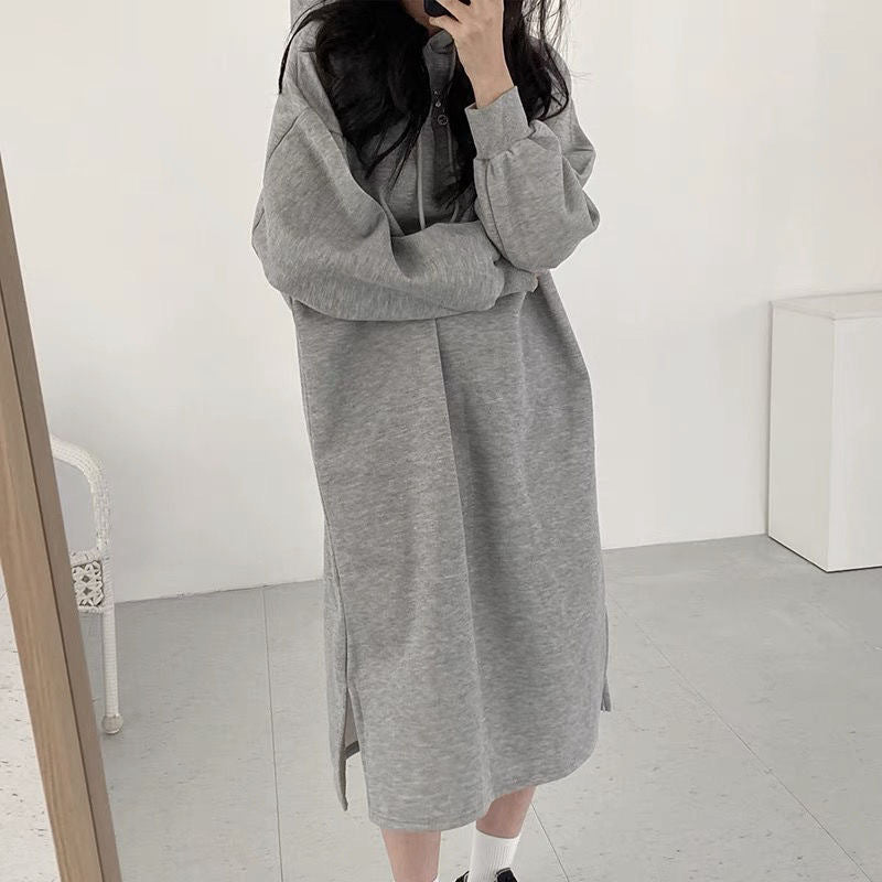 Mariam's Collection Mariam's Collection Hooded Pullover Long Sweatshirt (MS072) — main product shot