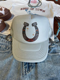 Wild Junkie Horse Shoe Trucker Hat — main product shot