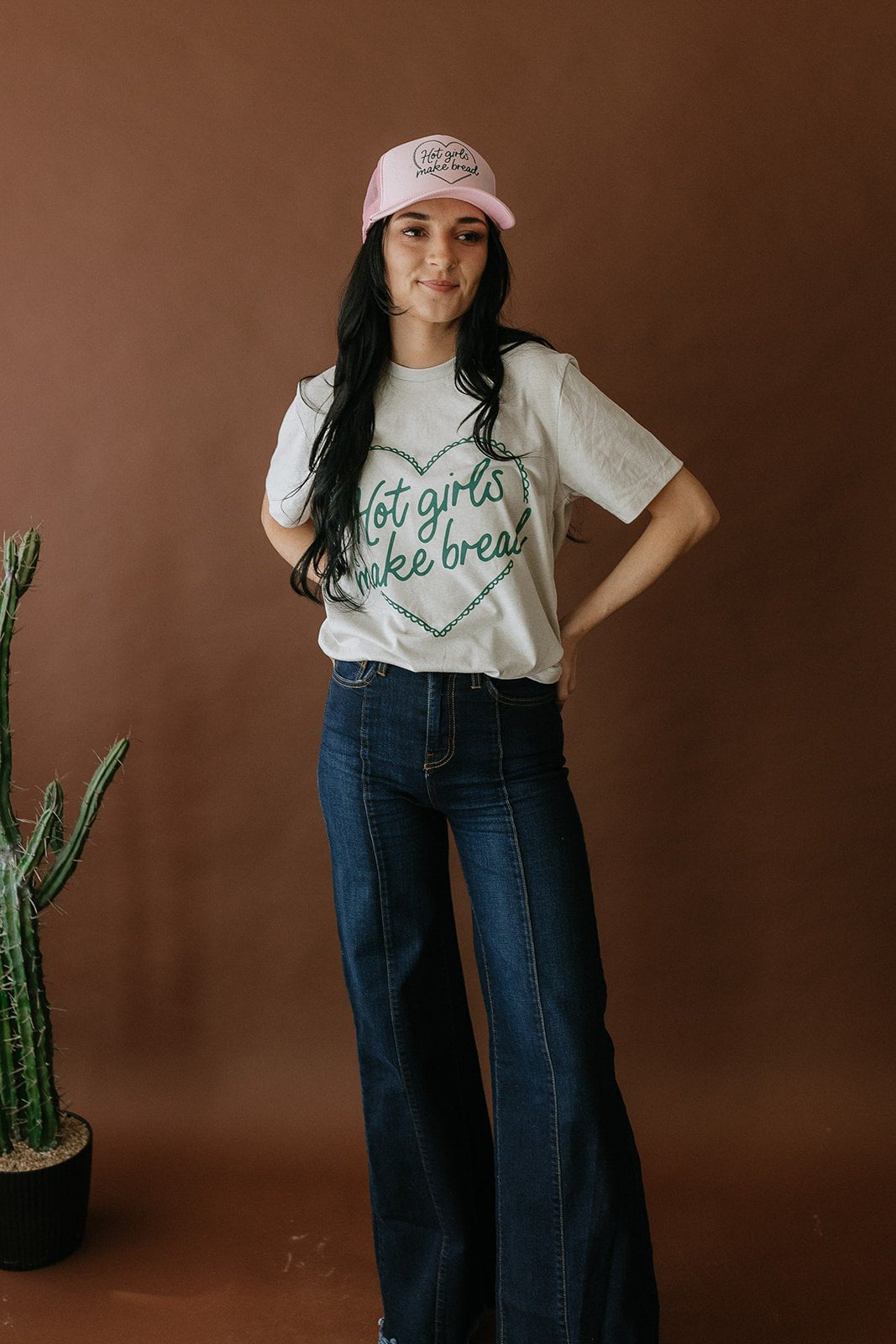 Wild Junkie Hot Girls Make Bread Graphic Tee — detail close-up