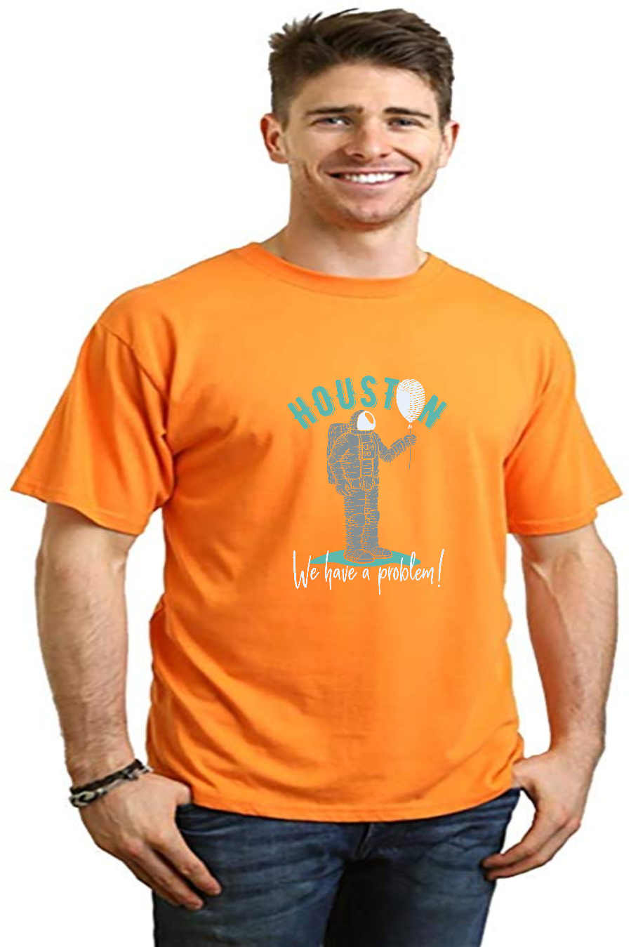 Spun Bamboo HOUSTON Men's Bamboo Viscose/Organic Cotton Short Sleeve Graphic T-Shirt — feature highlight