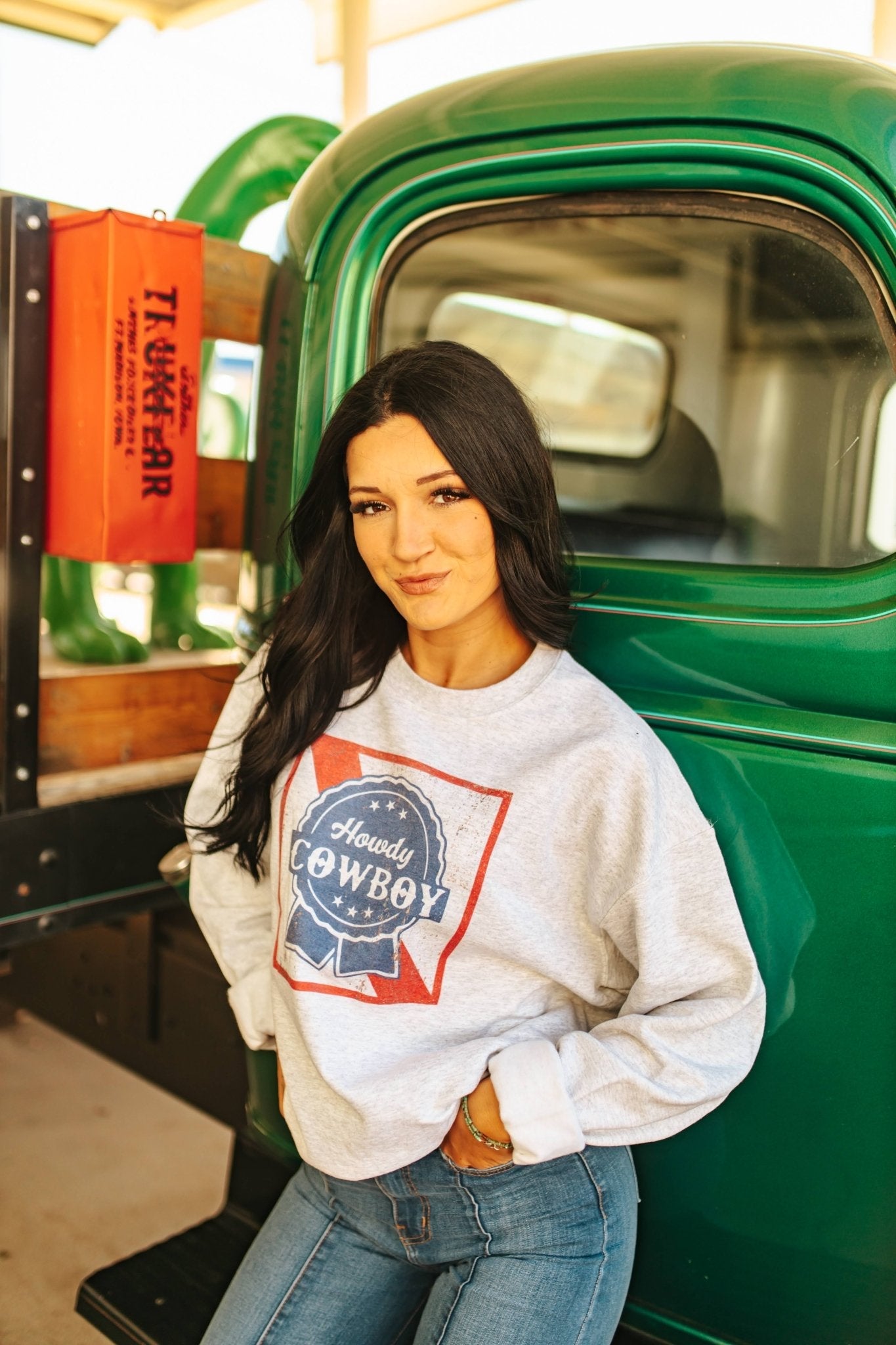 Wild Junkie Howdy Cowboy Sweatshirt — main product shot